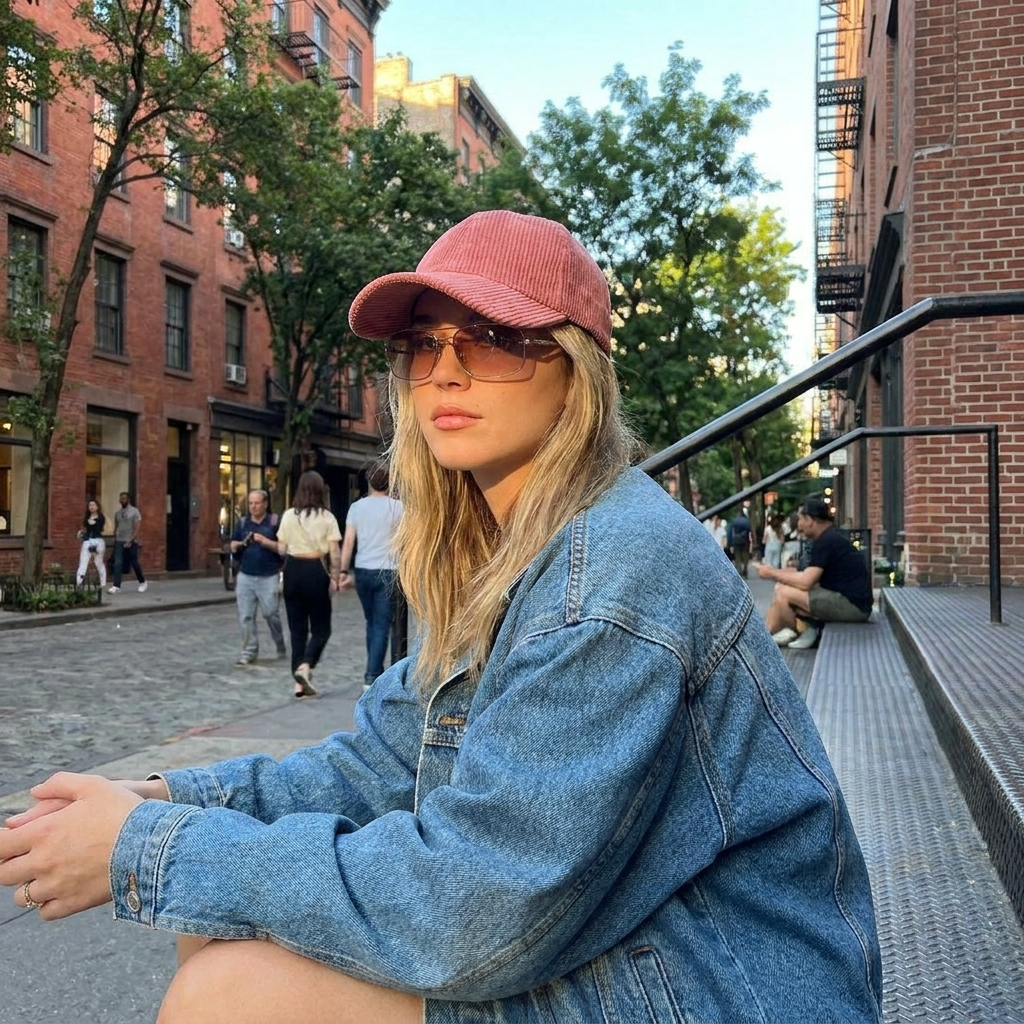Corduroy Y2K Caps