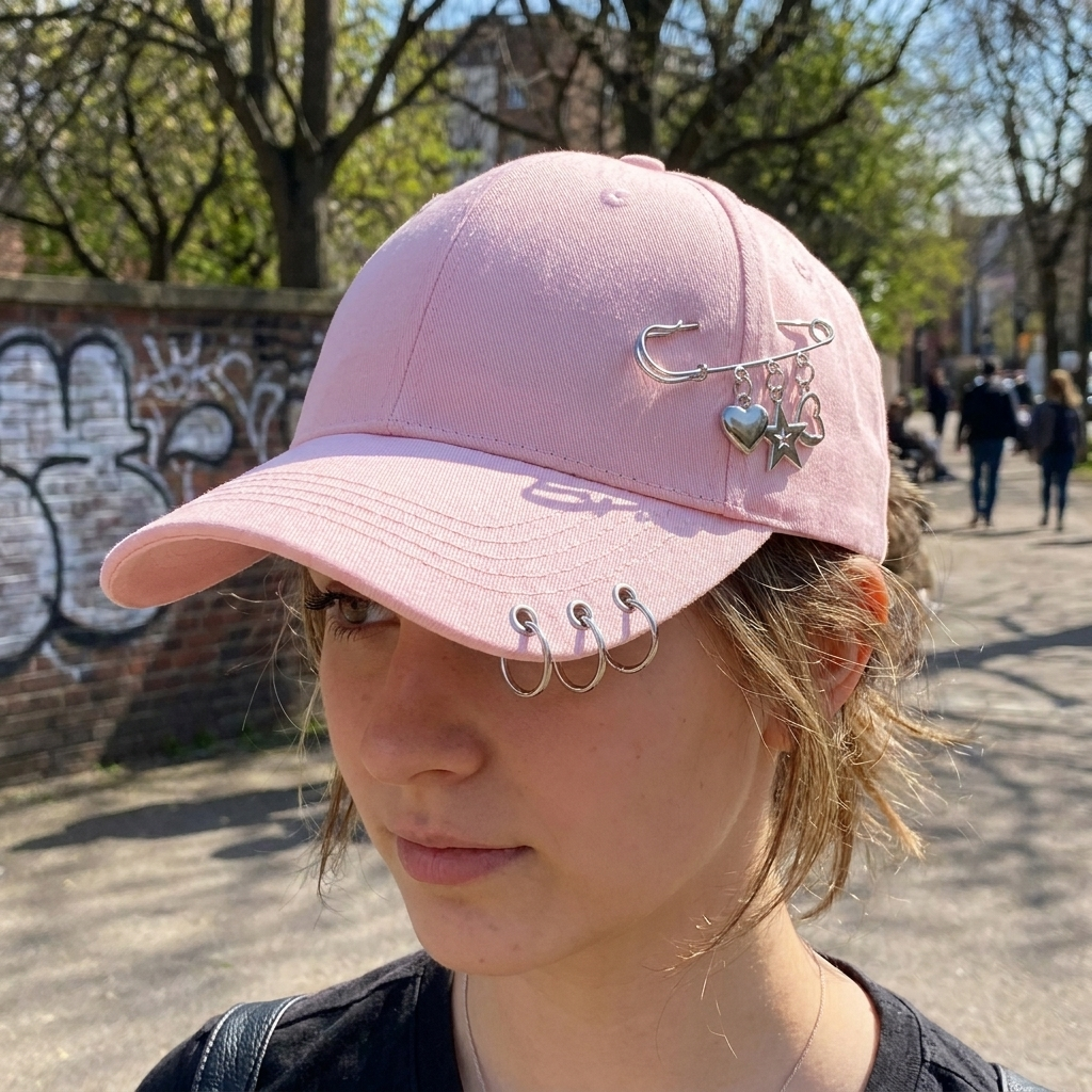 Piercing Ring Y2K Cap