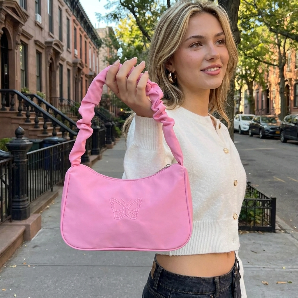Y2K Butterfly Shoulder Bag