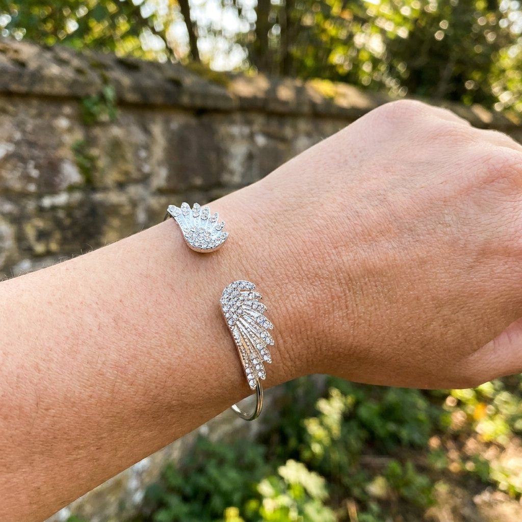 Y2K Rhinestone Cuff Bracelet