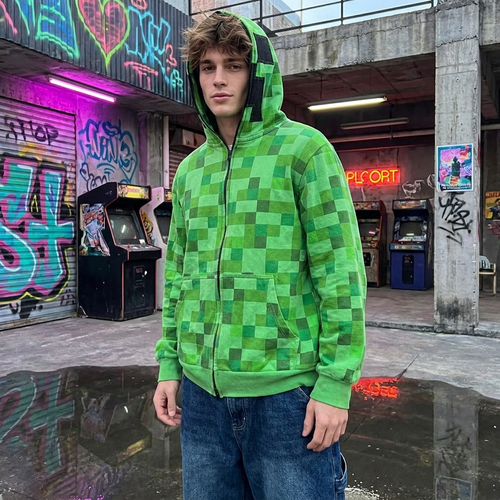 Pixel Full Zip Hoodie