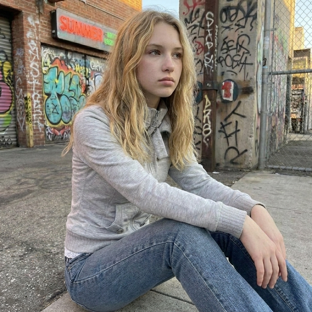 2000s Grey Zip-Up Jacket