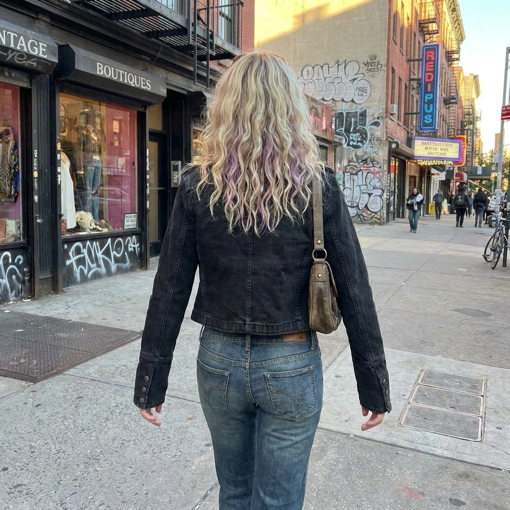 Y2K Black Denim Jacket