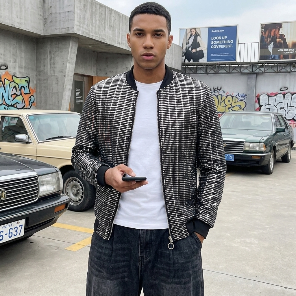 Y2K Men's Streetwear Jacket