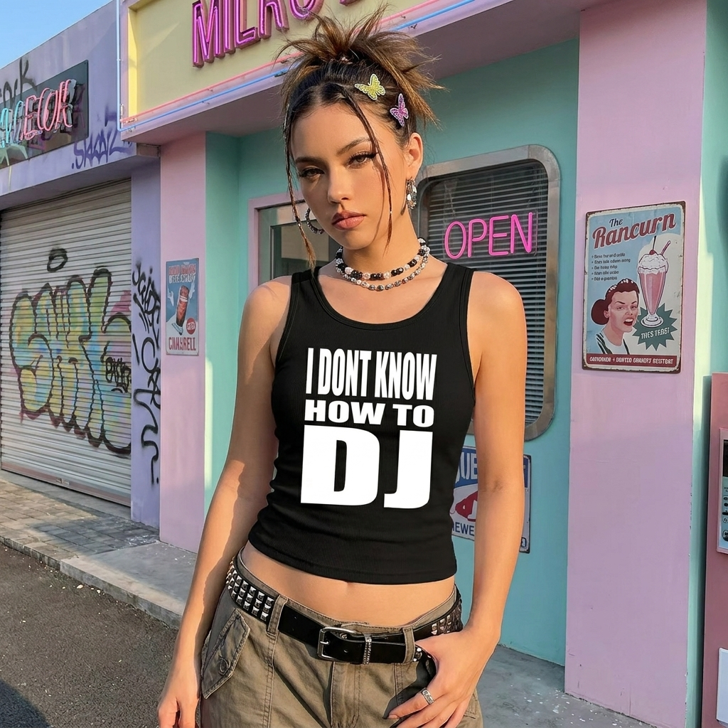2000s Slogan Tank Top
