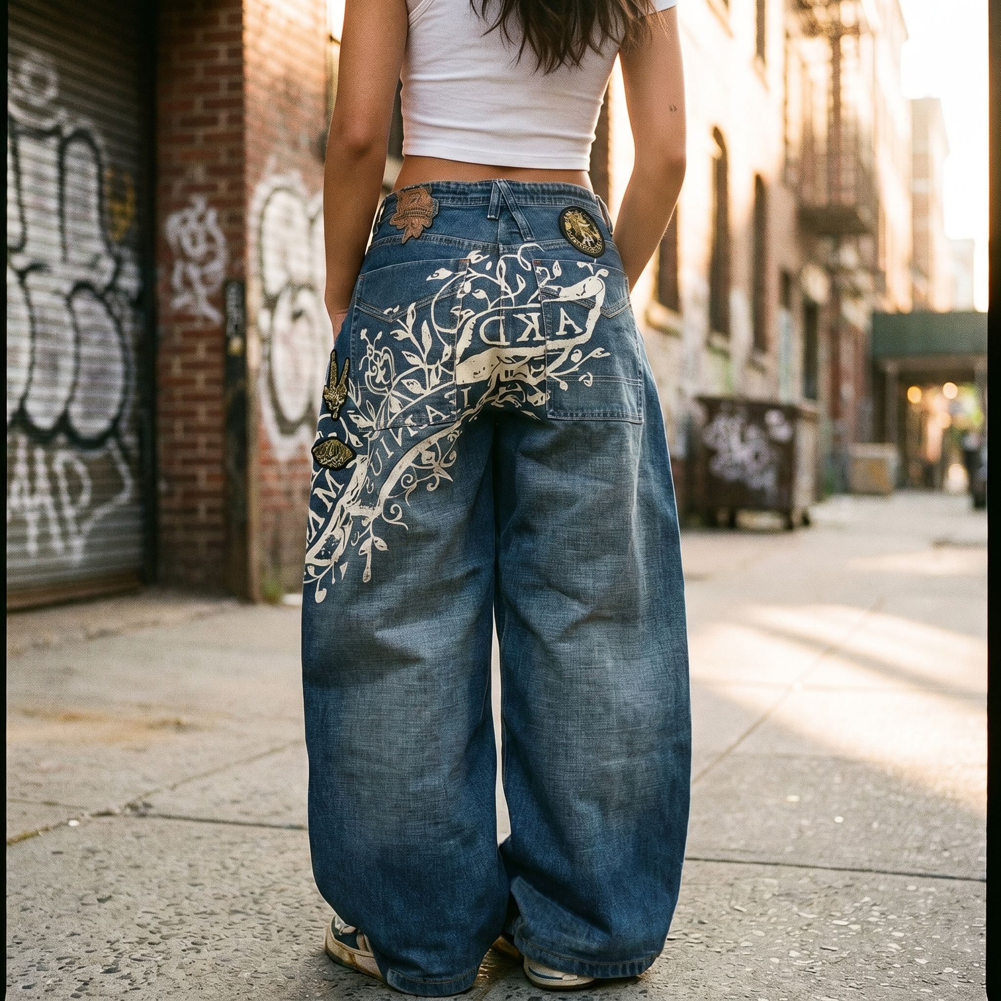 Graphic Y2K Baggy Jeans