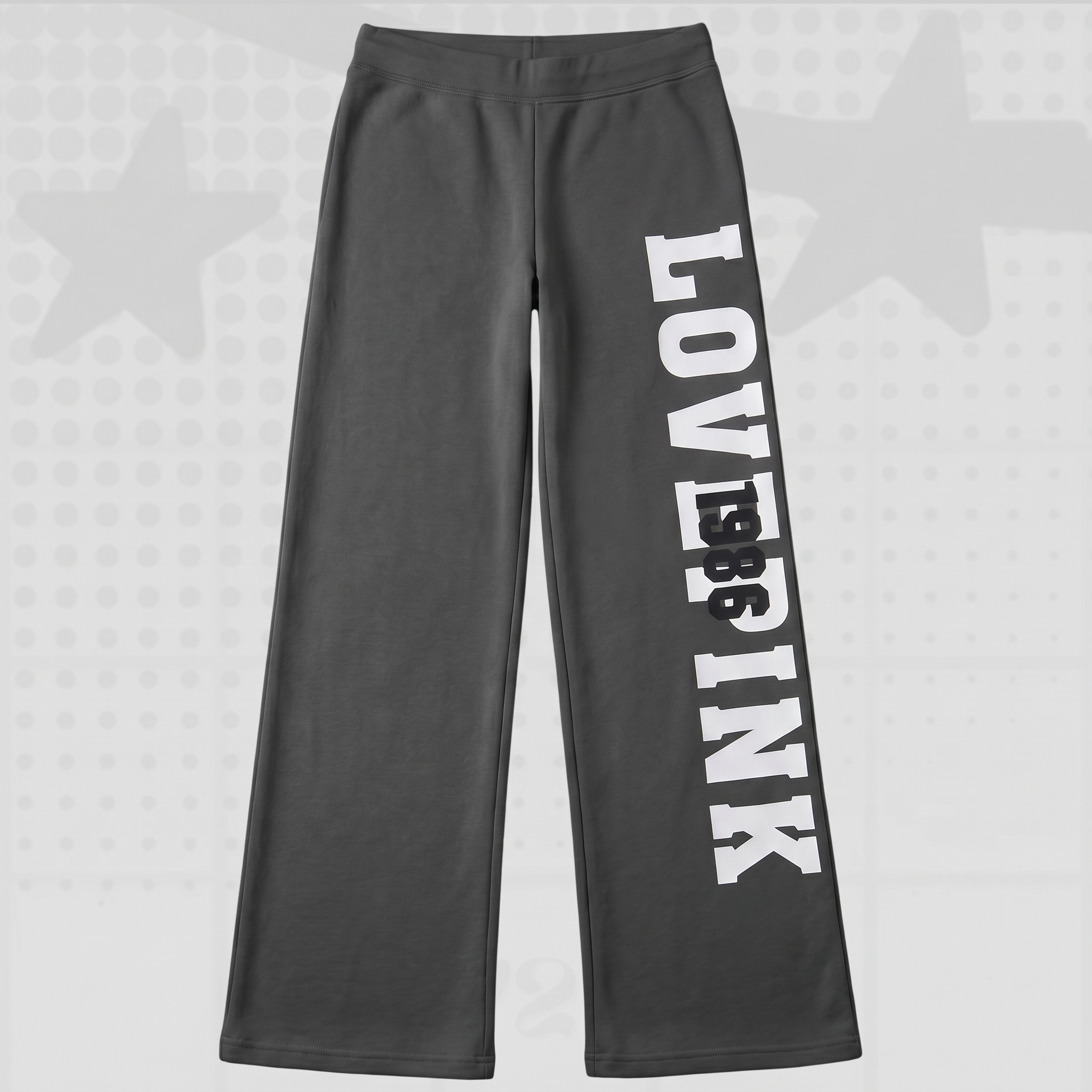 2000s Letter Print Casual Pants