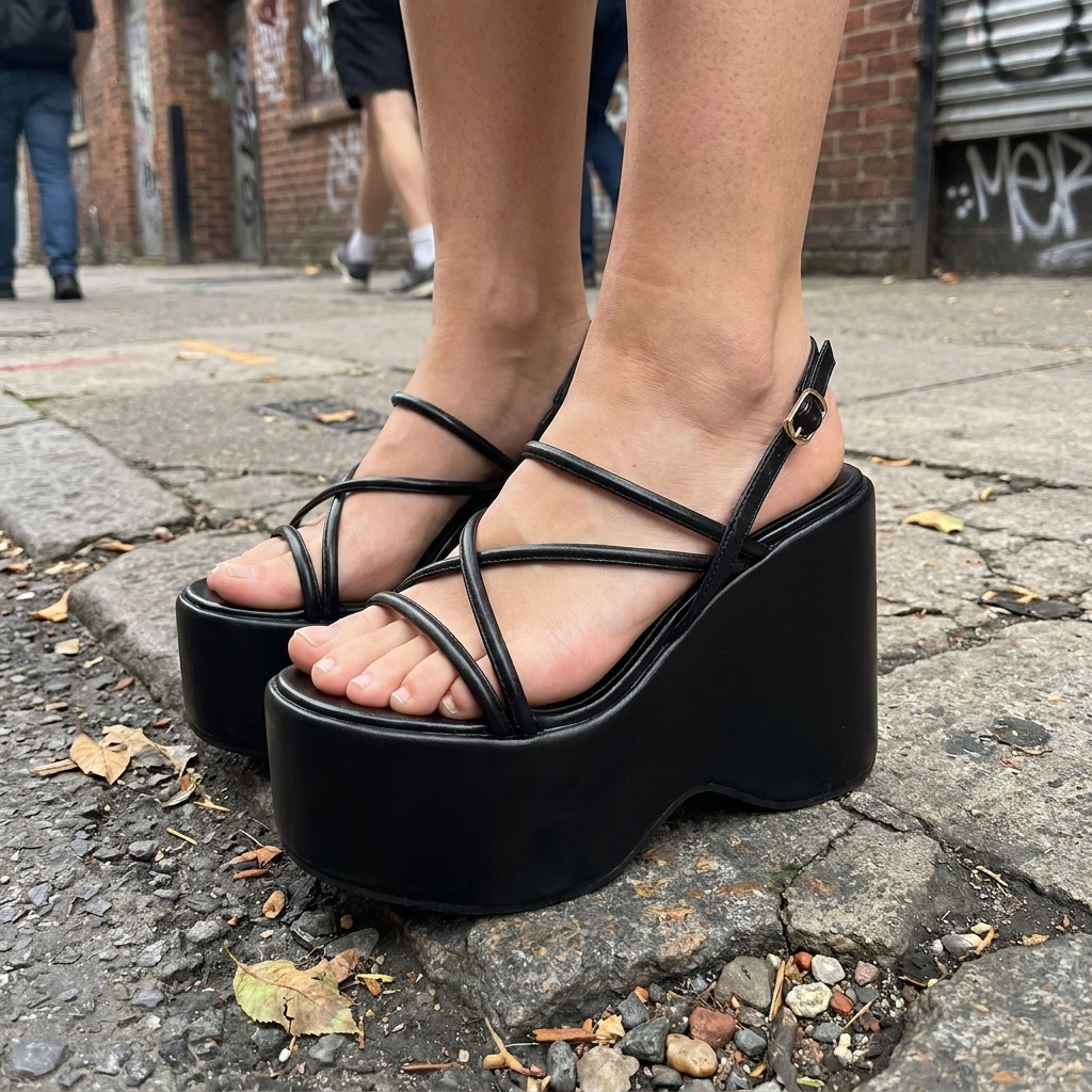 Y2K Platform Heeled Sandals