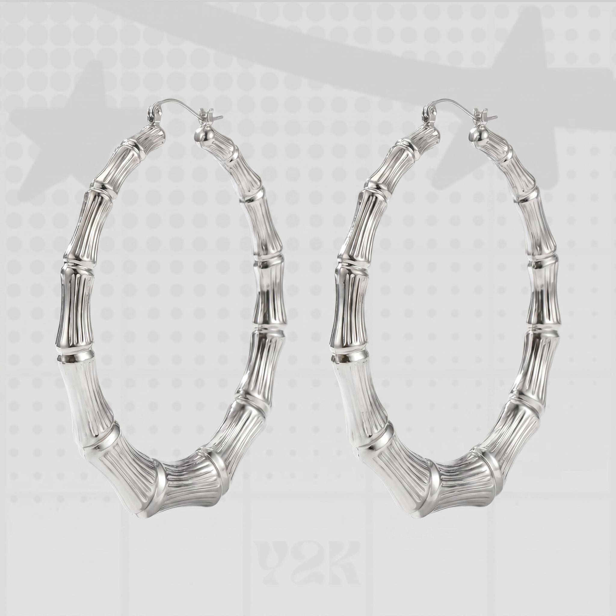 Y2K Bamboo Hoop Earrings