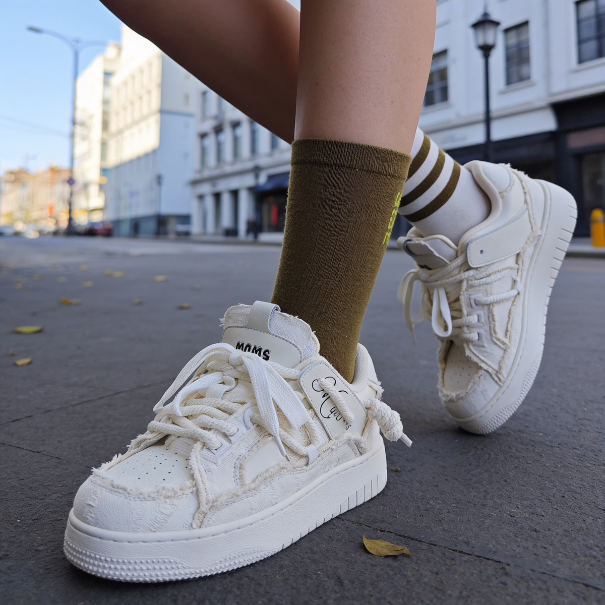 Y2K Distressed Low Top Sneakers
