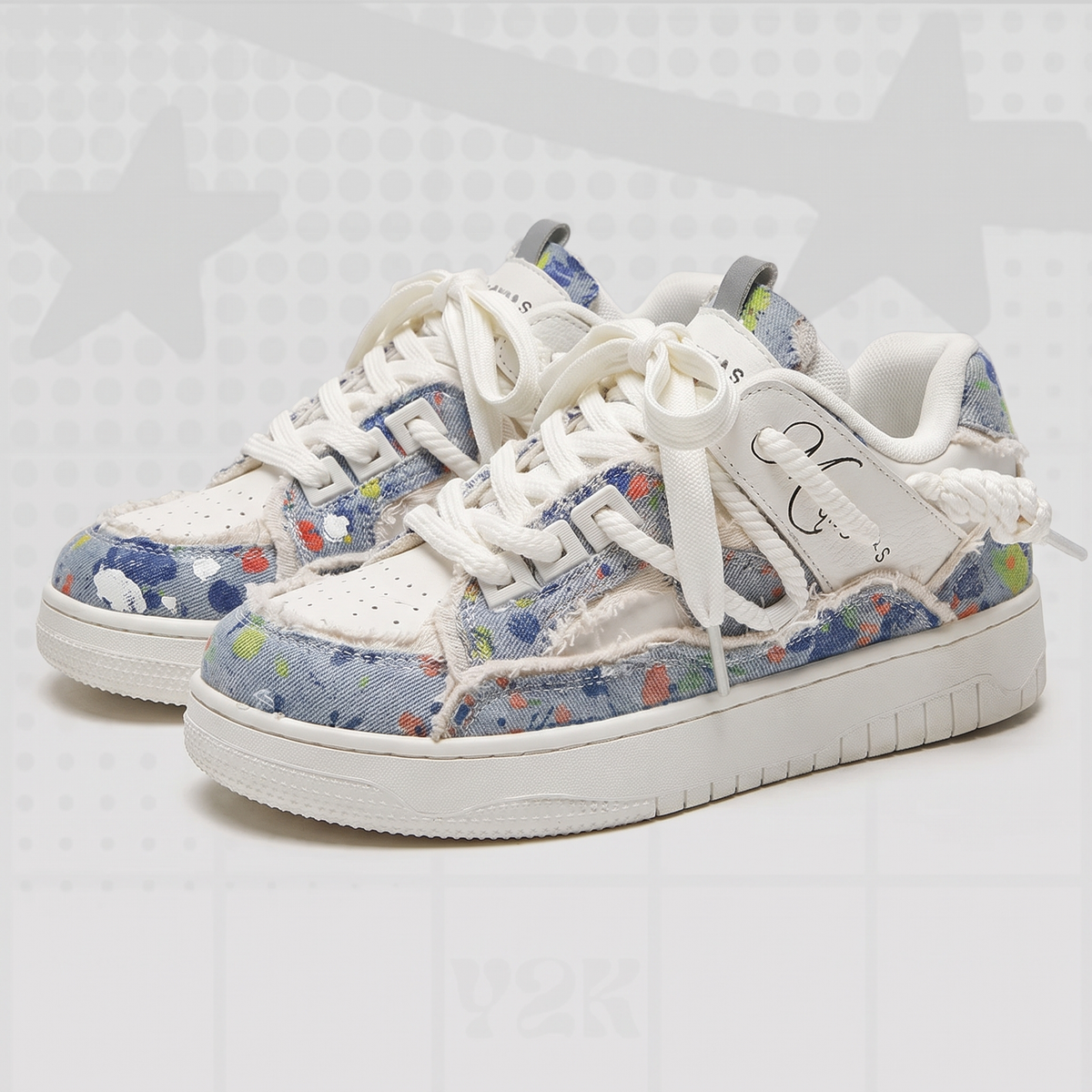 Y2K Chunky Patchwork Sneakers