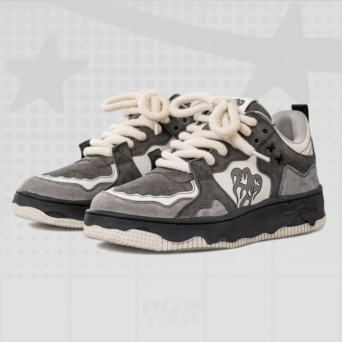Y2K Gray Womens Sneakers