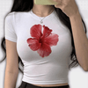 Hibiscus Y2K Baby Tee