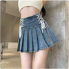 High Waisted Denim Mini Skirt