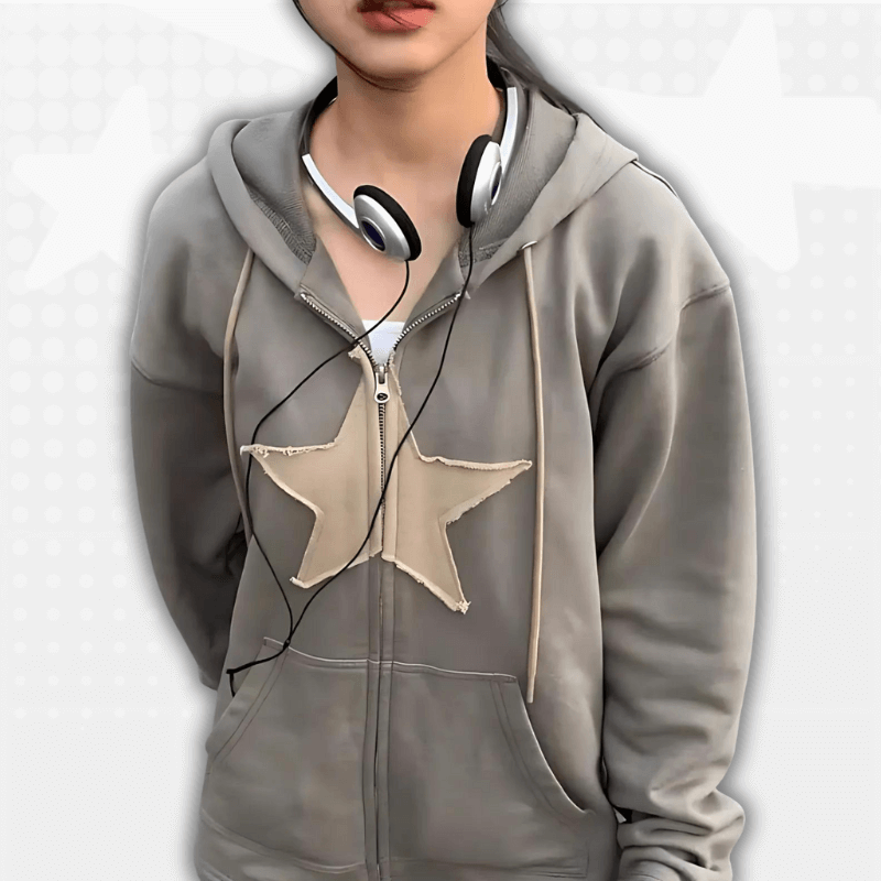 Hooded Star Jacket Y2K