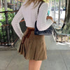 Khaki Y2K Skirt