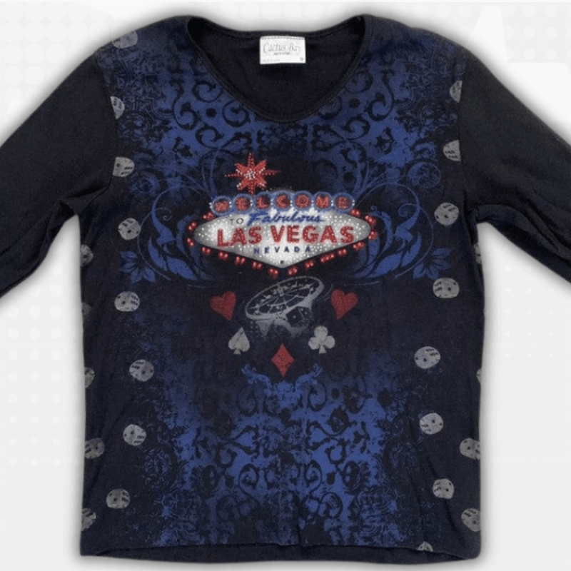 Las Vegas Y2K Crop Top