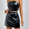 Leather Y2K Skirt