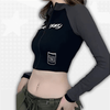 Long Sleeve Crop Top Y2K