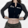 Long Sleeve Crop Top Y2K