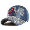 Love Rhinestone Y2K Hat