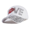 Love Rhinestone Y2K Hat