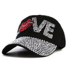 Love Rhinestone Y2K Hat