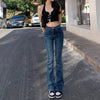 Low Rise Flare Jeans Y2K