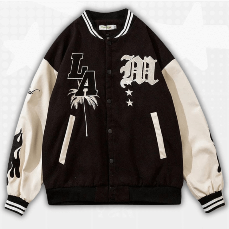 Men Varsity Y2K Jacket