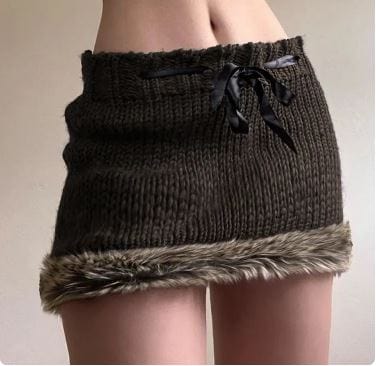 Mini Brown Skirt Y2K