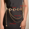 Moon & Star Y2K Waist Chain