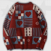 Oversized Heart Sweater Y2K