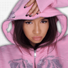 Pink Rhinestone Y2K Hoodie