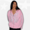 Pink Rhinestone Y2K Hoodie