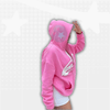 Pink Y2K Full Zip Hoodie