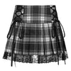 Plaid Y2K Lace Skirt