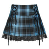 Plaid Y2K Lace Skirt