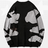 Printed Y2K Knit Sweater