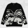 Printed Y2K Sweater