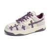 Purple Cross Y2K Sneakers