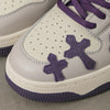 Purple Cross Y2K Sneakers