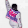 Purple Varsity Y2K Jacket