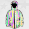 Rainbow Y2K Puffer Jacket