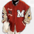 Red Varsity Y2K Jacket