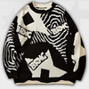 Retro Graffiti Y2K Sweater