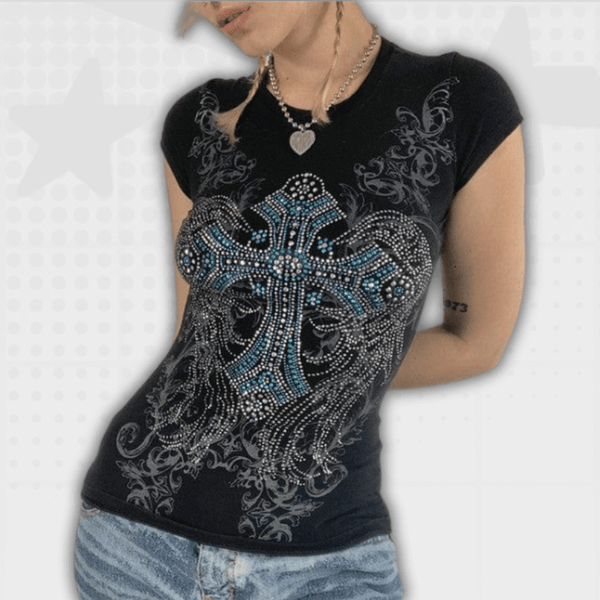 Rhinestone Shirt Y2K Y2k Glory Y2K Glory rhinestone-shirt-y2k-y2k-glory-y2k-glory