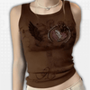 Rhinestone Tank Top Y2K