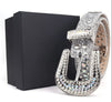 Rhinestone Y2K Silver Belt