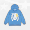 Skeleton Y2K Full Zip Hoodie