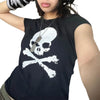 Skull Baby Tee Y2K